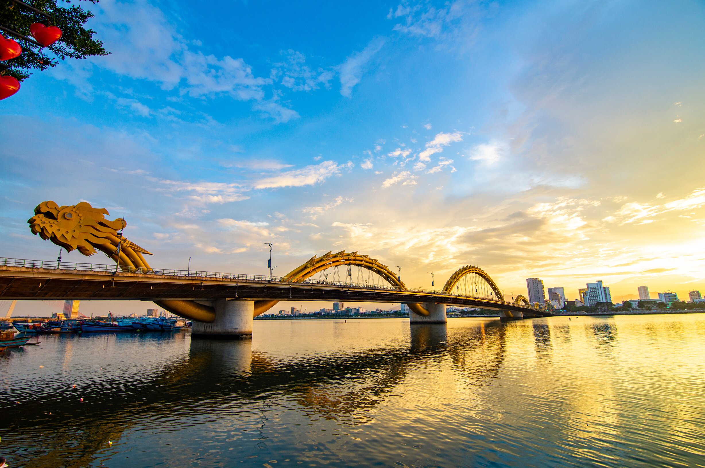 Da Nang, Vietnam: View of Dragon bridge which is one of many famous destination of Da Nang city.